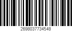 Código de barras (EAN, GTIN, SKU, ISBN): '2698037734548'