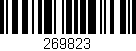 Código de barras (EAN, GTIN, SKU, ISBN): '269823'