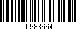 Código de barras (EAN, GTIN, SKU, ISBN): '26983664'