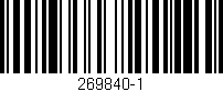 Código de barras (EAN, GTIN, SKU, ISBN): '269840-1'