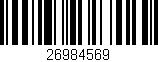 Código de barras (EAN, GTIN, SKU, ISBN): '26984569'
