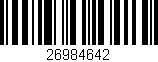 Código de barras (EAN, GTIN, SKU, ISBN): '26984642'