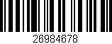 Código de barras (EAN, GTIN, SKU, ISBN): '26984678'