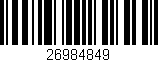 Código de barras (EAN, GTIN, SKU, ISBN): '26984849'