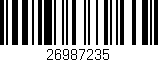 Código de barras (EAN, GTIN, SKU, ISBN): '26987235'