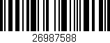 Código de barras (EAN, GTIN, SKU, ISBN): '26987588'