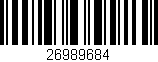 Código de barras (EAN, GTIN, SKU, ISBN): '26989684'