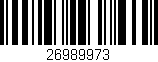 Código de barras (EAN, GTIN, SKU, ISBN): '26989973'