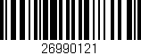 Código de barras (EAN, GTIN, SKU, ISBN): '26990121'