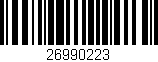 Código de barras (EAN, GTIN, SKU, ISBN): '26990223'