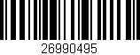Código de barras (EAN, GTIN, SKU, ISBN): '26990495'