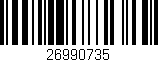 Código de barras (EAN, GTIN, SKU, ISBN): '26990735'