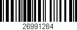 Código de barras (EAN, GTIN, SKU, ISBN): '26991264'