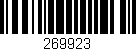 Código de barras (EAN, GTIN, SKU, ISBN): '269923'