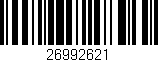 Código de barras (EAN, GTIN, SKU, ISBN): '26992621'
