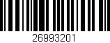 Código de barras (EAN, GTIN, SKU, ISBN): '26993201'