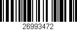 Código de barras (EAN, GTIN, SKU, ISBN): '26993472'