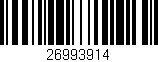 Código de barras (EAN, GTIN, SKU, ISBN): '26993914'