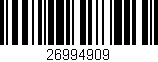 Código de barras (EAN, GTIN, SKU, ISBN): '26994909'