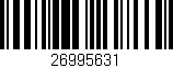 Código de barras (EAN, GTIN, SKU, ISBN): '26995631'