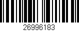 Código de barras (EAN, GTIN, SKU, ISBN): '26996183'