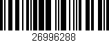 Código de barras (EAN, GTIN, SKU, ISBN): '26996288'