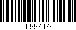 Código de barras (EAN, GTIN, SKU, ISBN): '26997076'