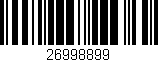 Código de barras (EAN, GTIN, SKU, ISBN): '26998899'