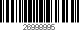 Código de barras (EAN, GTIN, SKU, ISBN): '26998995'