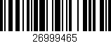 Código de barras (EAN, GTIN, SKU, ISBN): '26999465'