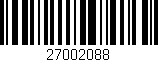 Código de barras (EAN, GTIN, SKU, ISBN): '27002088'