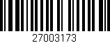 Código de barras (EAN, GTIN, SKU, ISBN): '27003173'