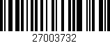 Código de barras (EAN, GTIN, SKU, ISBN): '27003732'