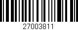 Código de barras (EAN, GTIN, SKU, ISBN): '27003811'