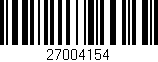Código de barras (EAN, GTIN, SKU, ISBN): '27004154'