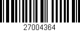 Código de barras (EAN, GTIN, SKU, ISBN): '27004364'
