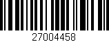 Código de barras (EAN, GTIN, SKU, ISBN): '27004458'