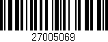 Código de barras (EAN, GTIN, SKU, ISBN): '27005069'
