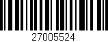 Código de barras (EAN, GTIN, SKU, ISBN): '27005524'