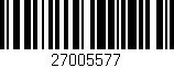 Código de barras (EAN, GTIN, SKU, ISBN): '27005577'