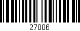 Código de barras (EAN, GTIN, SKU, ISBN): '27006'