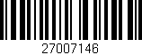Código de barras (EAN, GTIN, SKU, ISBN): '27007146'