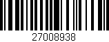 Código de barras (EAN, GTIN, SKU, ISBN): '27008938'
