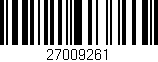 Código de barras (EAN, GTIN, SKU, ISBN): '27009261'