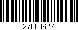 Código de barras (EAN, GTIN, SKU, ISBN): '27009627'