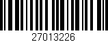Código de barras (EAN, GTIN, SKU, ISBN): '27013226'