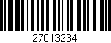 Código de barras (EAN, GTIN, SKU, ISBN): '27013234'