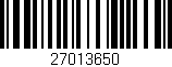 Código de barras (EAN, GTIN, SKU, ISBN): '27013650'