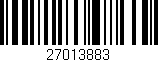 Código de barras (EAN, GTIN, SKU, ISBN): '27013883'