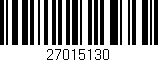 Código de barras (EAN, GTIN, SKU, ISBN): '27015130'